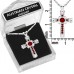 N111BS-01 Forever Silver Birthstone Cross Necklace - January 106337